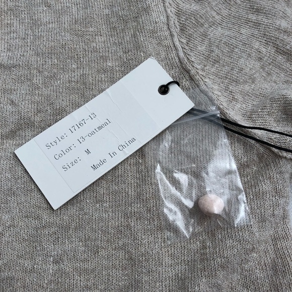 Alexander Wang oatmeal button front long sleeve cardigan M - Picture 5 of 13